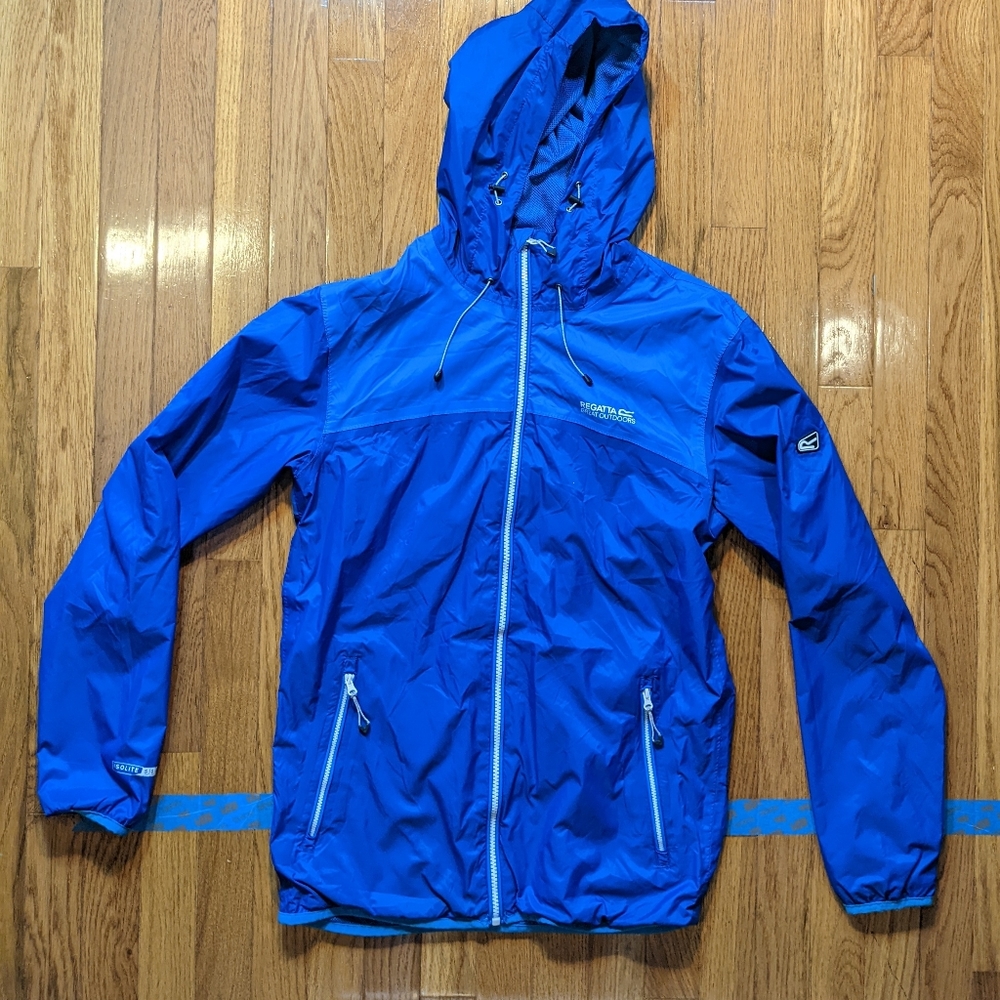 Regatta Great Outdoors Men's Rain Jacket Size EU 48 Blue